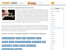 Tablet Screenshot of dinnerinthedark.eu